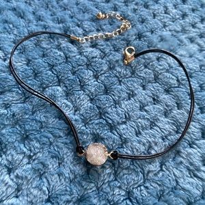 Chocker with White Stone